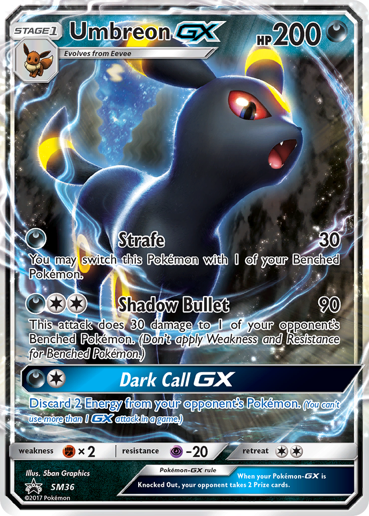 Umbreon-GX - SM Black Star Promos #SM36