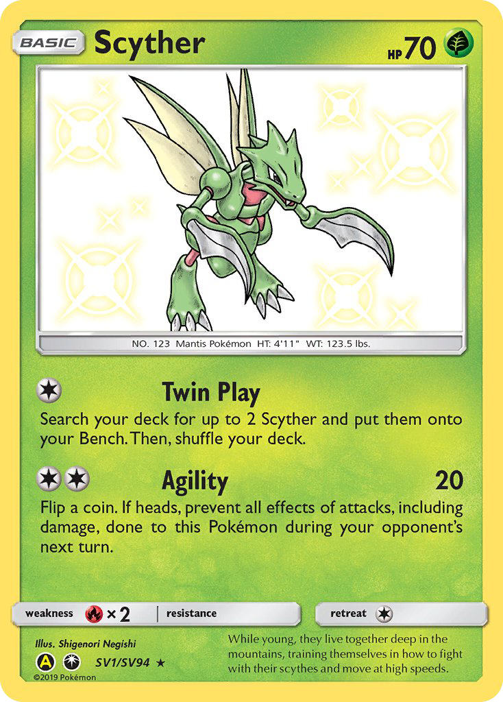 Scyther - Hidden Fates Shiny Vault #SV1