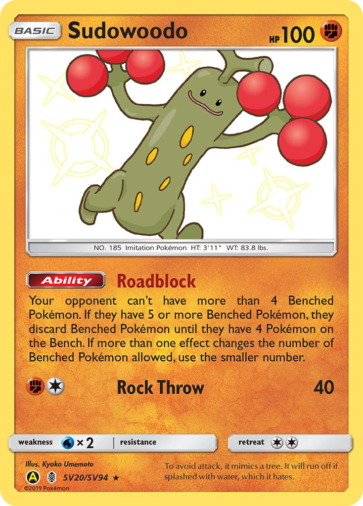 Sudowoodo - Hidden Fates Shiny Vault #SV20