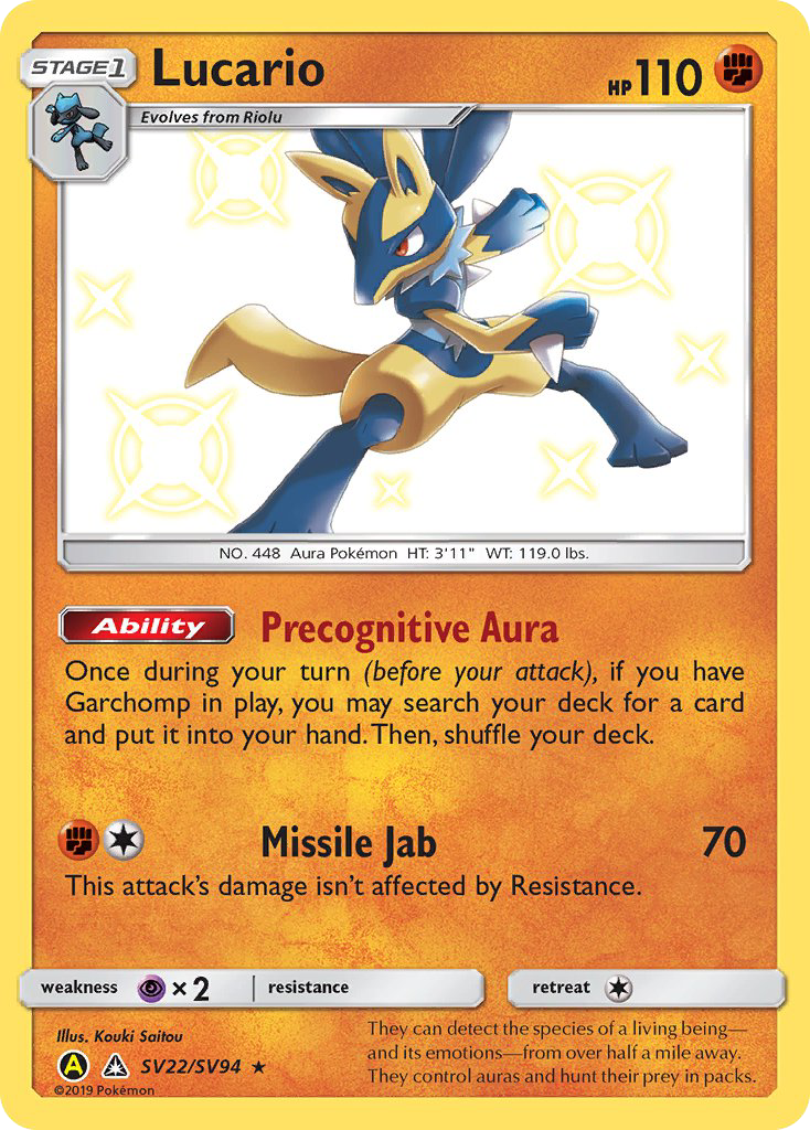 Lucario - Hidden Fates Shiny Vault #SV22