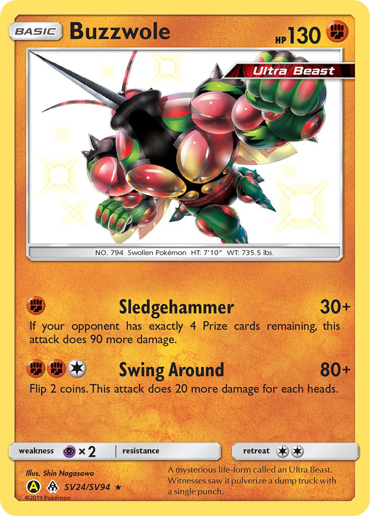 Buzzwole - Hidden Fates Shiny Vault #SV24