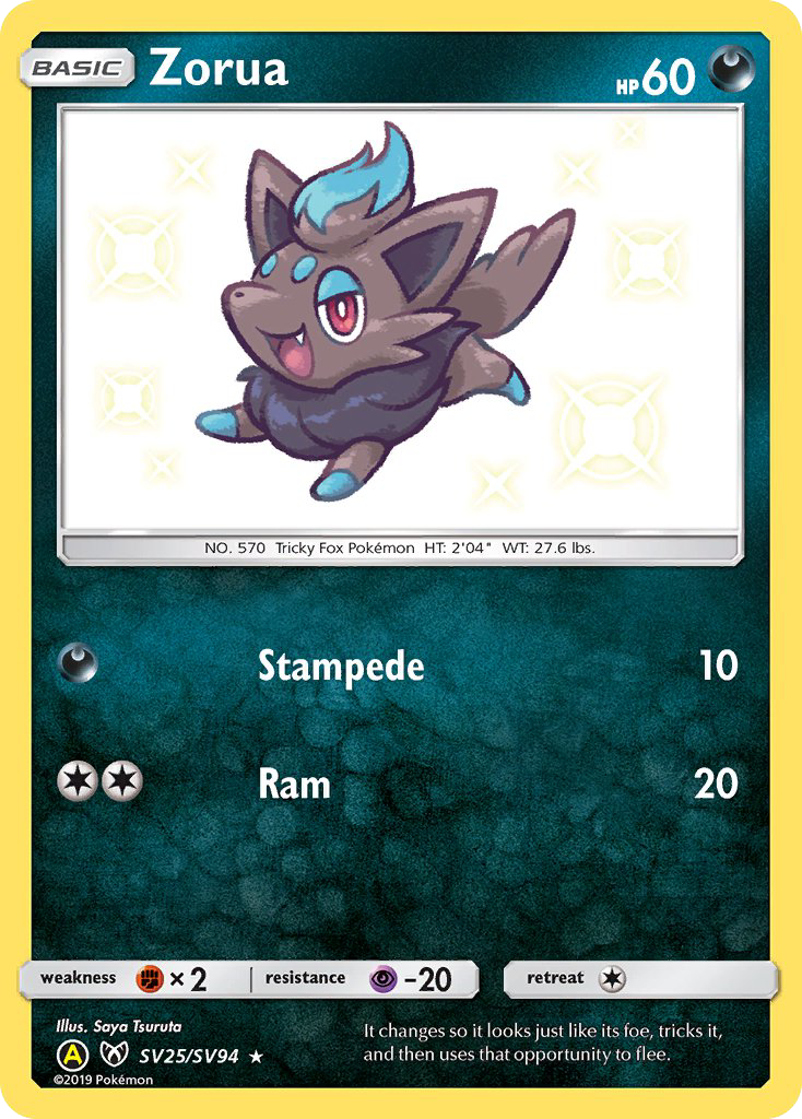 Zorua - Hidden Fates Shiny Vault #SV25