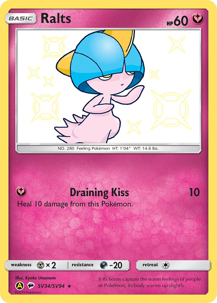 Ralts - Hidden Fates Shiny Vault #SV34