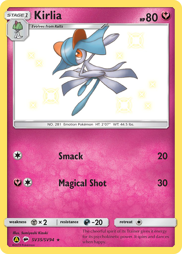 Kirlia - Hidden Fates Shiny Vault #SV35