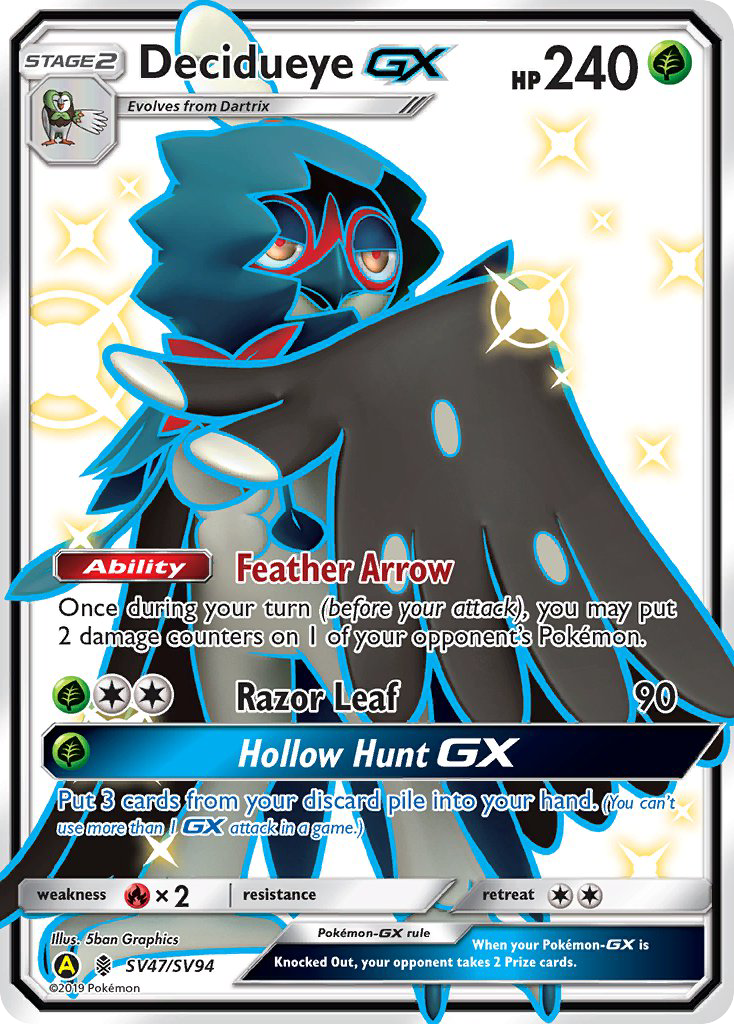 Decidueye-GX - Hidden Fates Shiny Vault #SV47