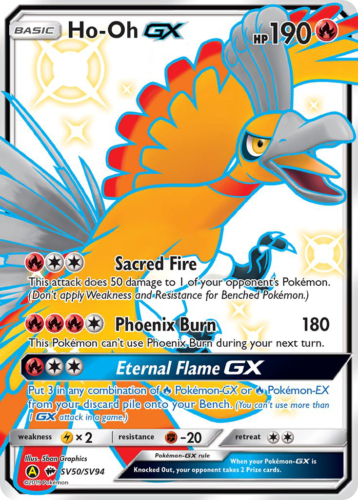 Ho-Oh-GX - Hidden Fates Shiny Vault #SV50