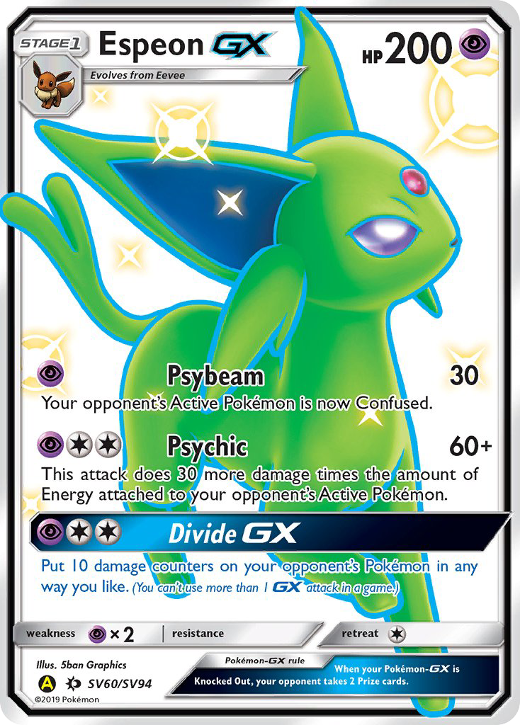 Espeon-GX - Hidden Fates Shiny Vault #SV60