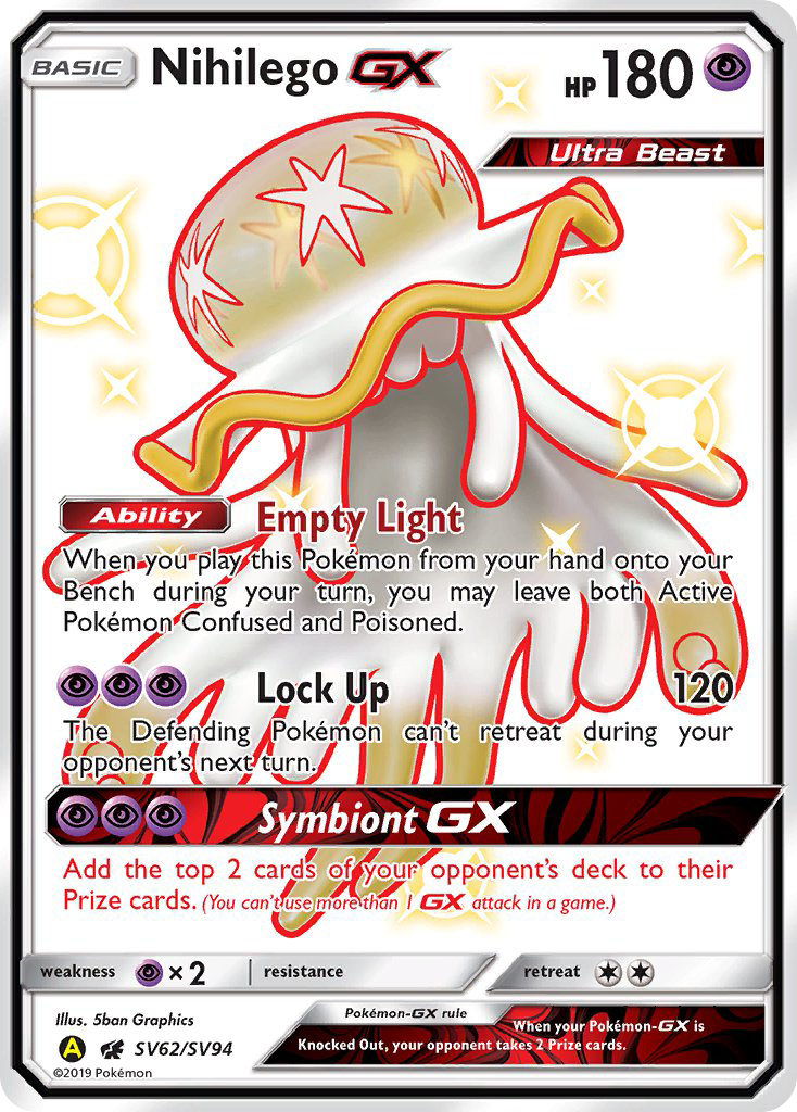 Nihilego-GX - Hidden Fates Shiny Vault #SV62