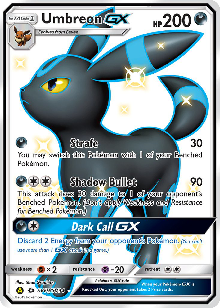 Umbreon-GX - Hidden Fates Shiny Vault #SV69