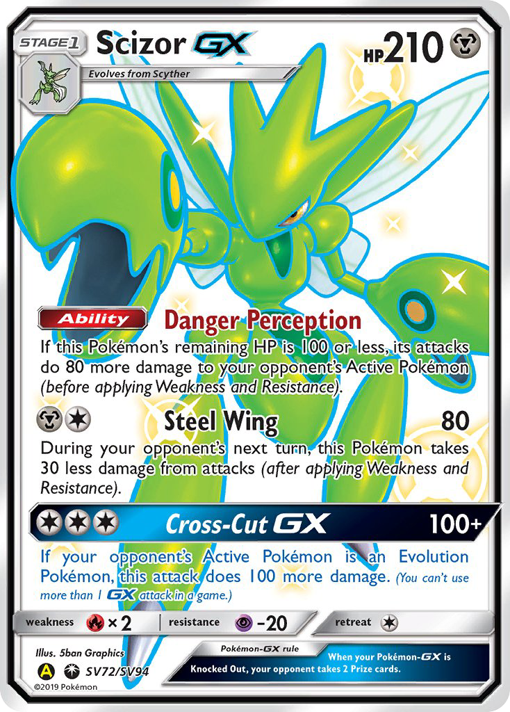 Scizor-GX - Hidden Fates Shiny Vault #SV72