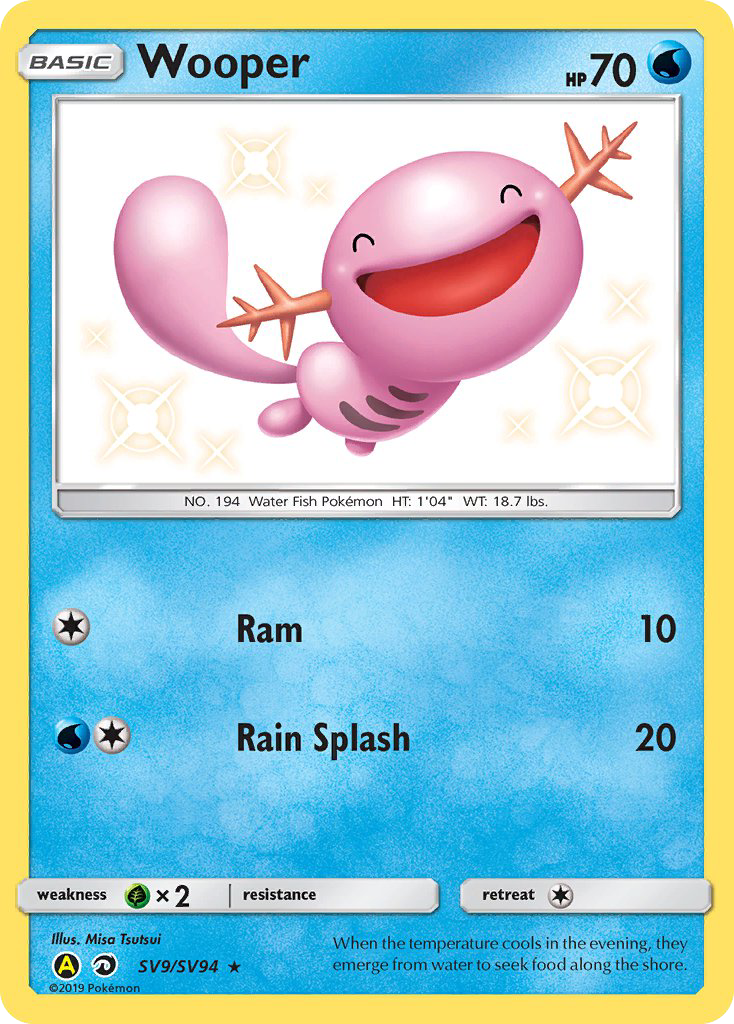 Wooper - Hidden Fates Shiny Vault #SV9