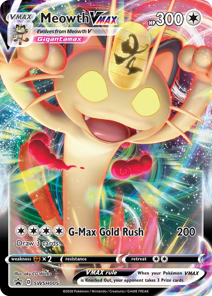 Meowth VMAX - SWSH Black Star Promos #SWSH005