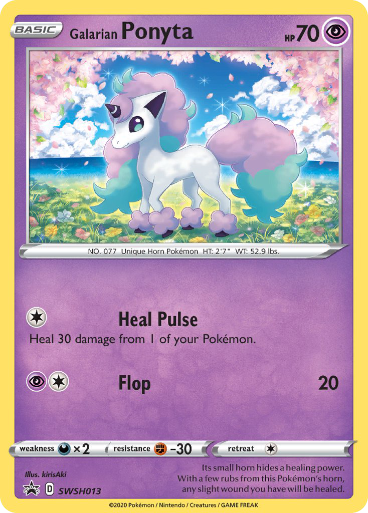 Galarian Ponyta - SWSH Black Star Promos #SWSH013