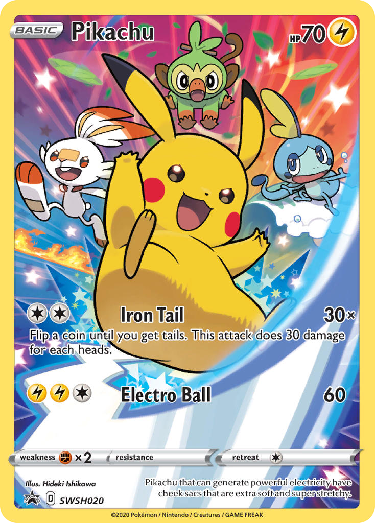 Pikachu - SWSH Black Star Promos #SWSH020