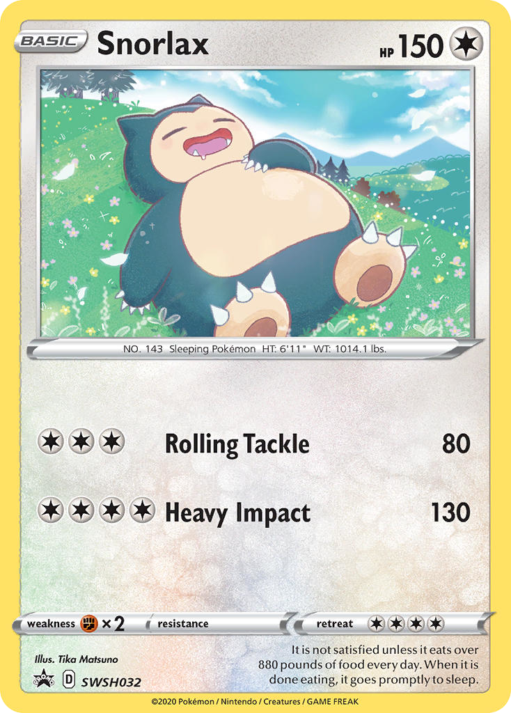 Snorlax - SWSH Black Star Promos #SWSH032