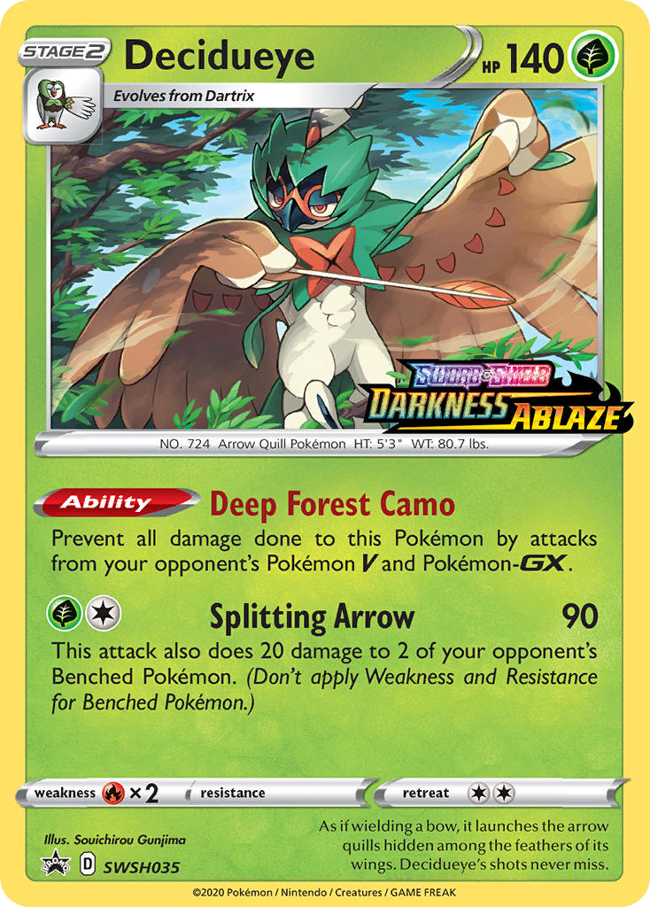 Decidueye - SWSH Black Star Promos #SWSH035