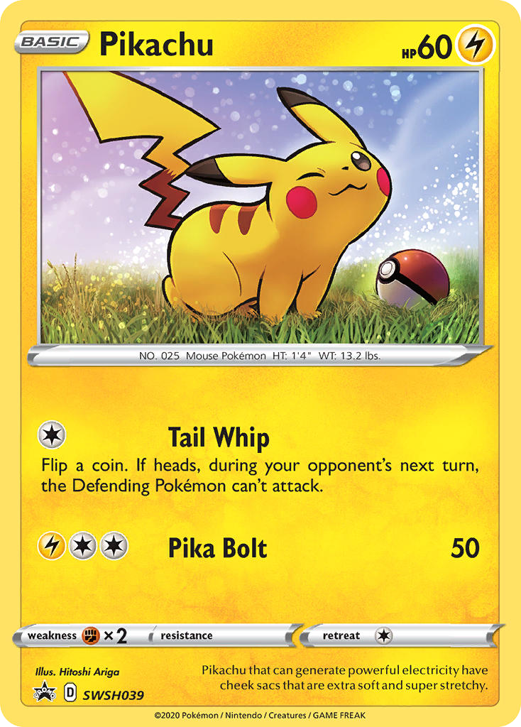 Pikachu - SWSH Black Star Promos #SWSH039