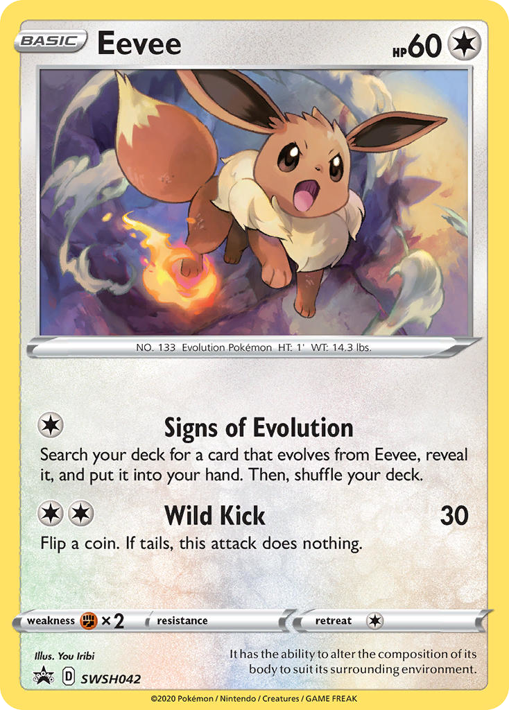Eevee - SWSH Black Star Promos #SWSH042