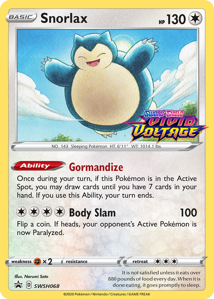 Snorlax - SWSH Black Star Promos #SWSH068