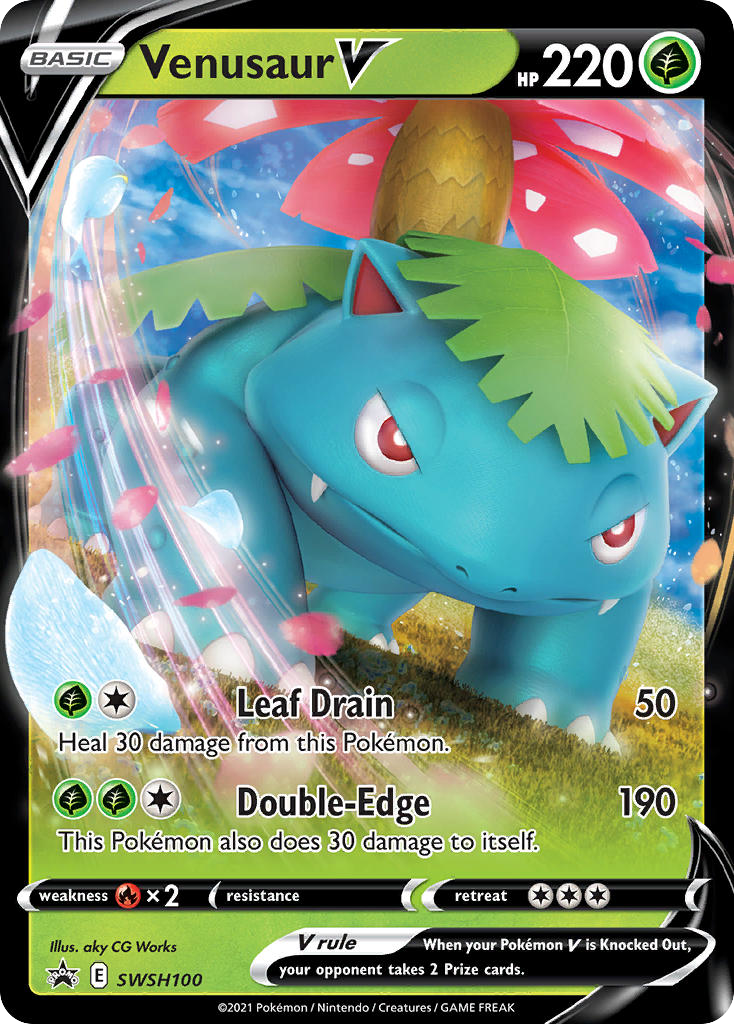 Venusaur V - SWSH Black Star Promos #SWSH100