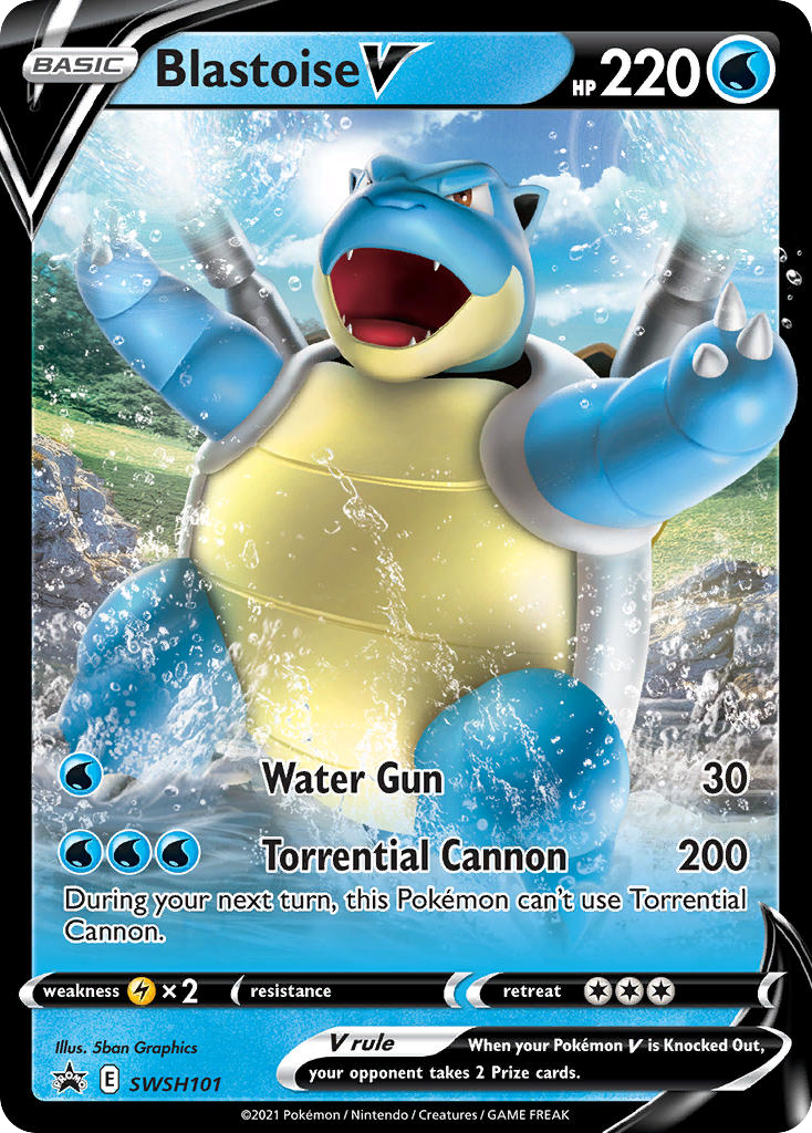 Blastoise V - SWSH Black Star Promos #SWSH101