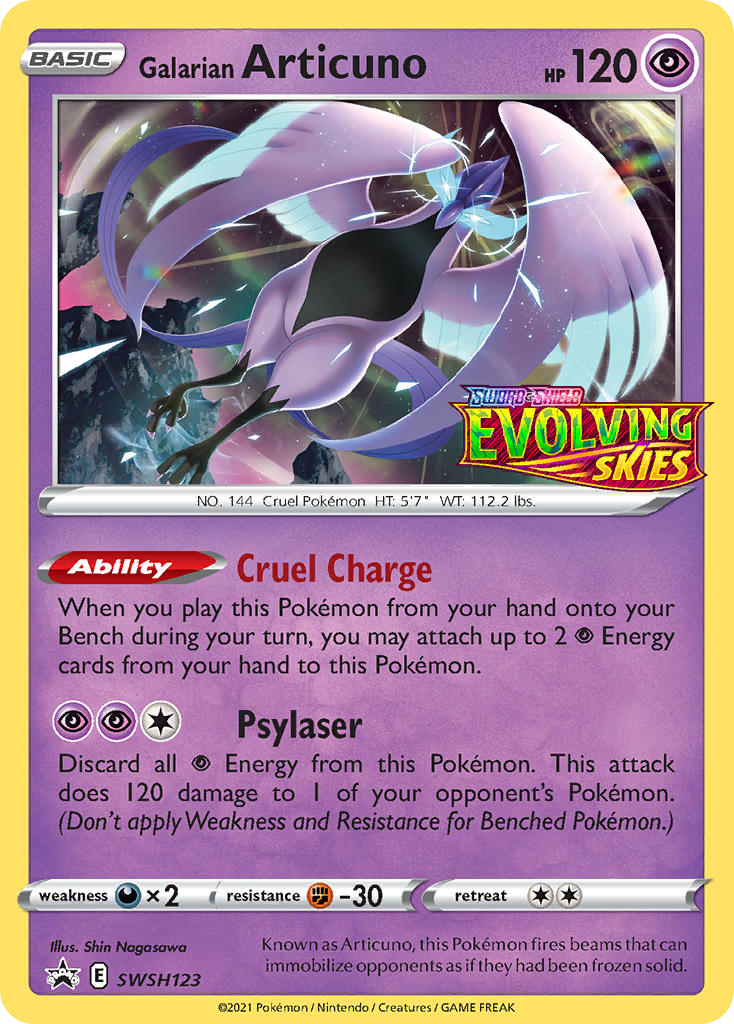 Galarian Articuno - SWSH Black Star Promos #SWSH123