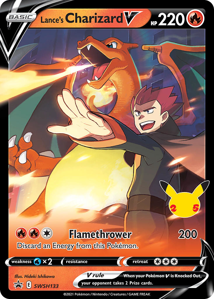 Lance's Charizard V - SWSH Black Star Promos #SWSH133