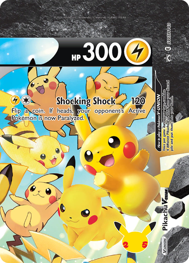 Pikachu V-UNION - SWSH Black Star Promos #SWSH140