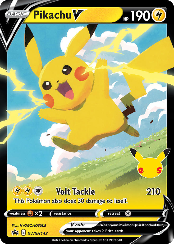 Pikachu V - SWSH Black Star Promos #SWSH143