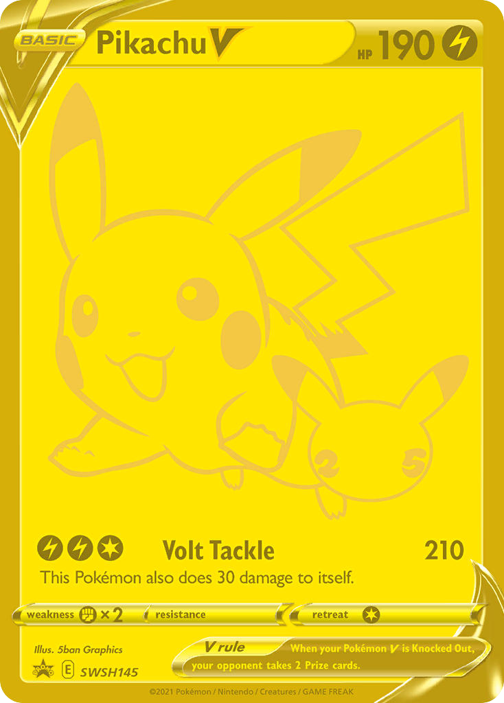 Pikachu V - SWSH Black Star Promos #SWSH145