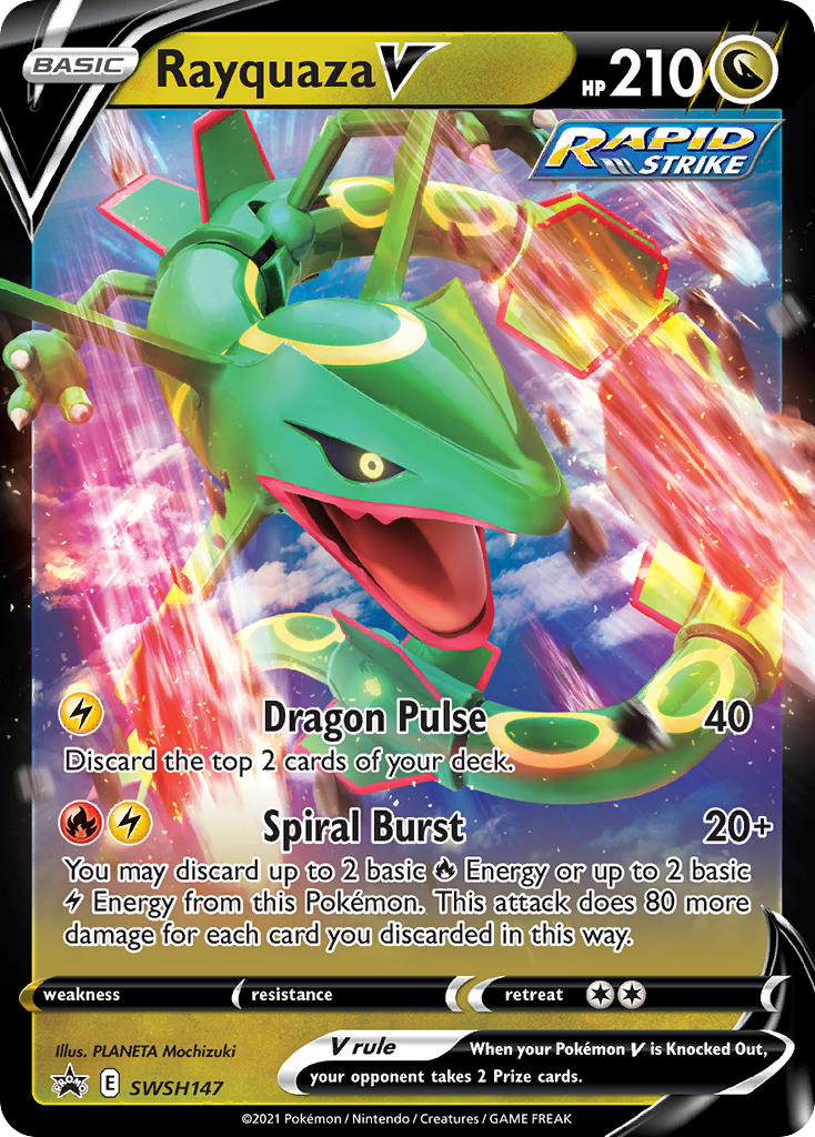 Rayquaza V - SWSH Black Star Promos #SWSH147