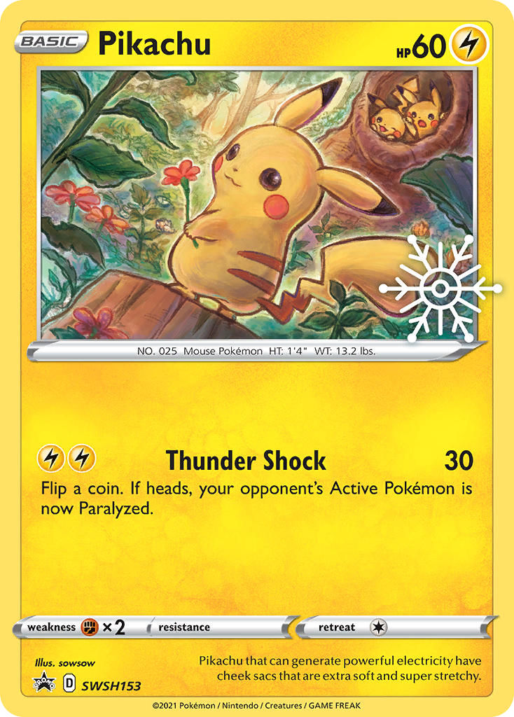 Pikachu - SWSH Black Star Promos #SWSH153