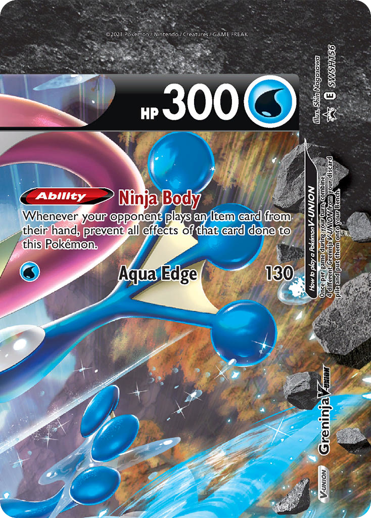 Greninja V-UNION - SWSH Black Star Promos #SWSH156