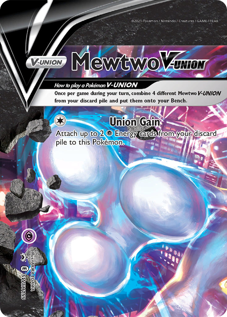Mewtwo V-UNION - SWSH Black Star Promos #SWSH159
