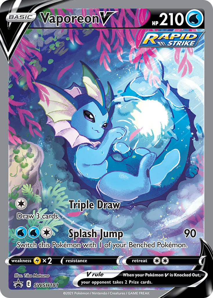 Vaporeon V - SWSH Black Star Promos #SWSH181