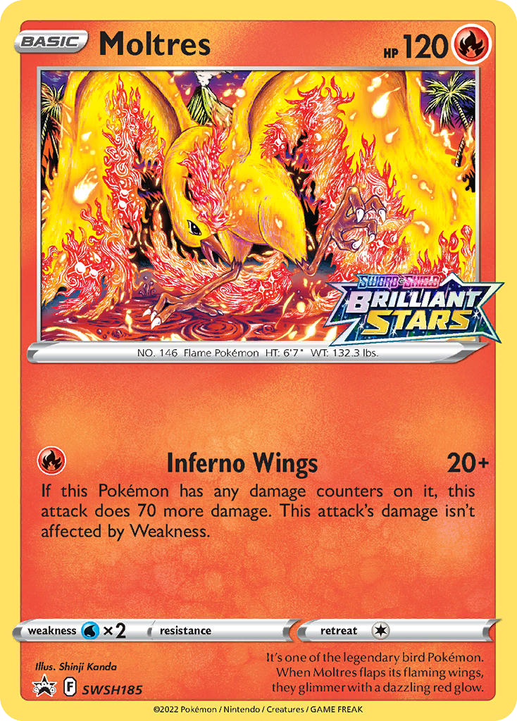 Moltres - SWSH Black Star Promos #SWSH185