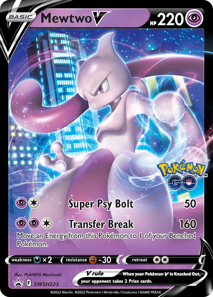 Mewtwo V - SWSH Black Star Promos #SWSH223