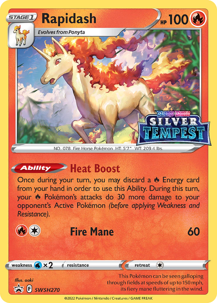 Rapidash - SWSH Black Star Promos #SWSH270