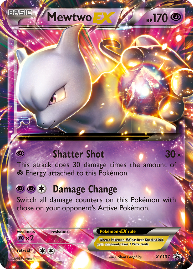 Mewtwo-EX - XY Black Star Promos #XY107