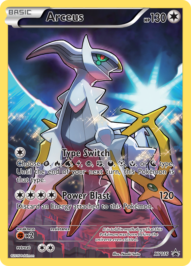 Arceus - XY Black Star Promos #XY116
