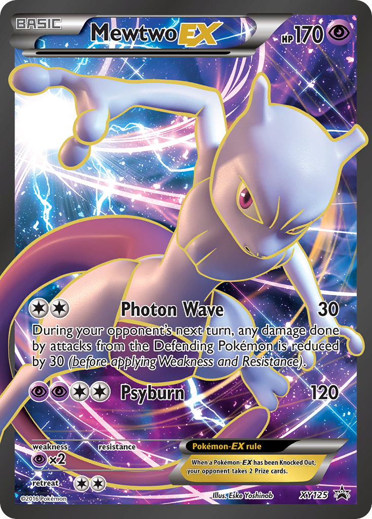 Mewtwo-EX - XY Black Star Promos #XY125