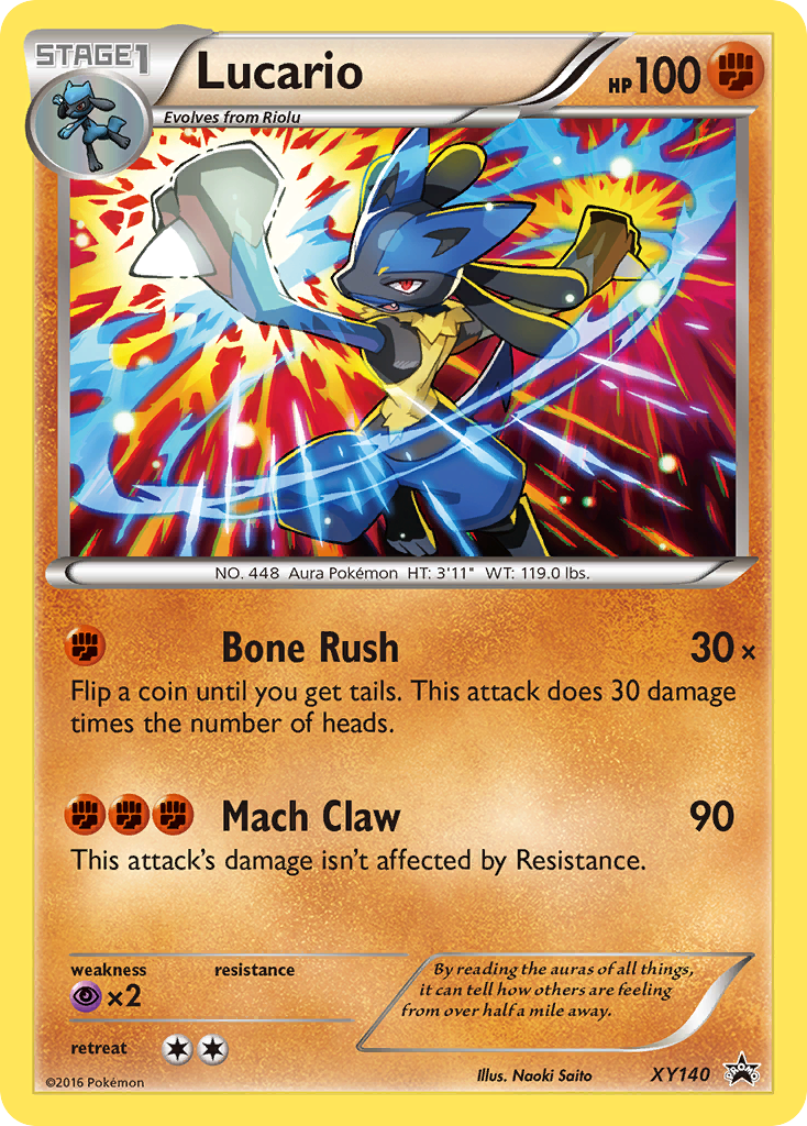 Lucario - XY Black Star Promos #XY140