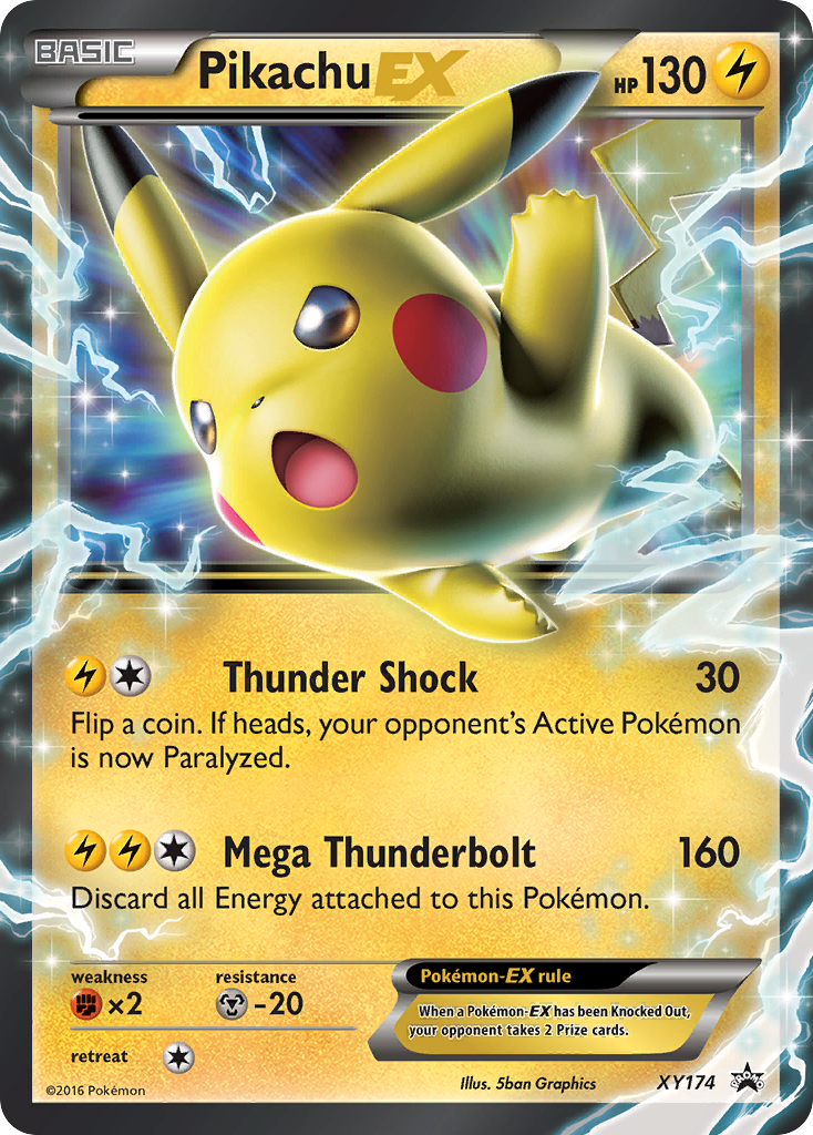 Pikachu-EX - XY Black Star Promos #XY174
