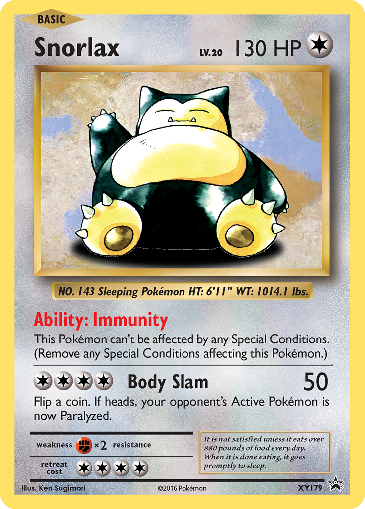 Snorlax - XY Black Star Promos #XY179