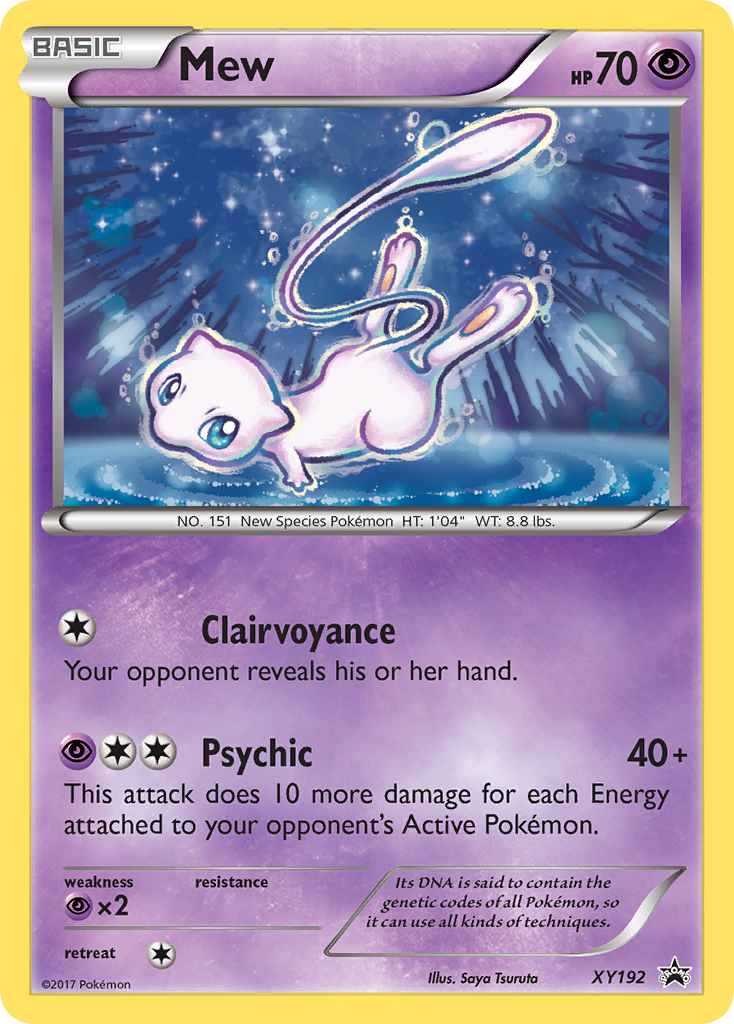 Mew - XY Black Star Promos #XY192