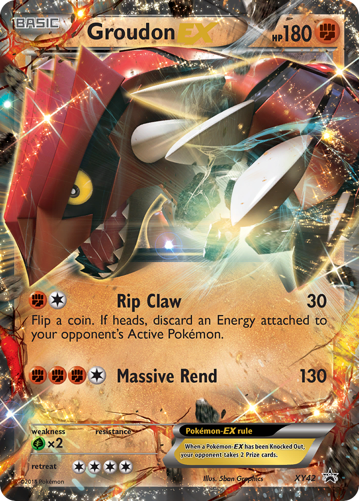 Groudon-EX - XY Black Star Promos #XY42